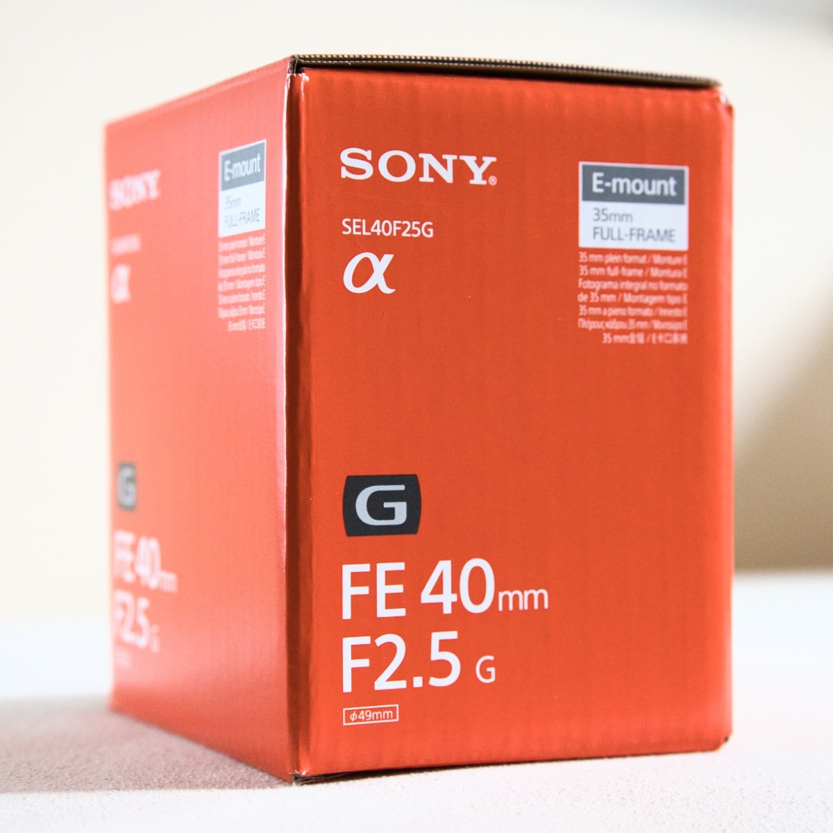 FE 40mm F2.5 G (SEL40F25G) (ソニーEマウントフルサイズミラーレス一眼単焦点標準レンズ)