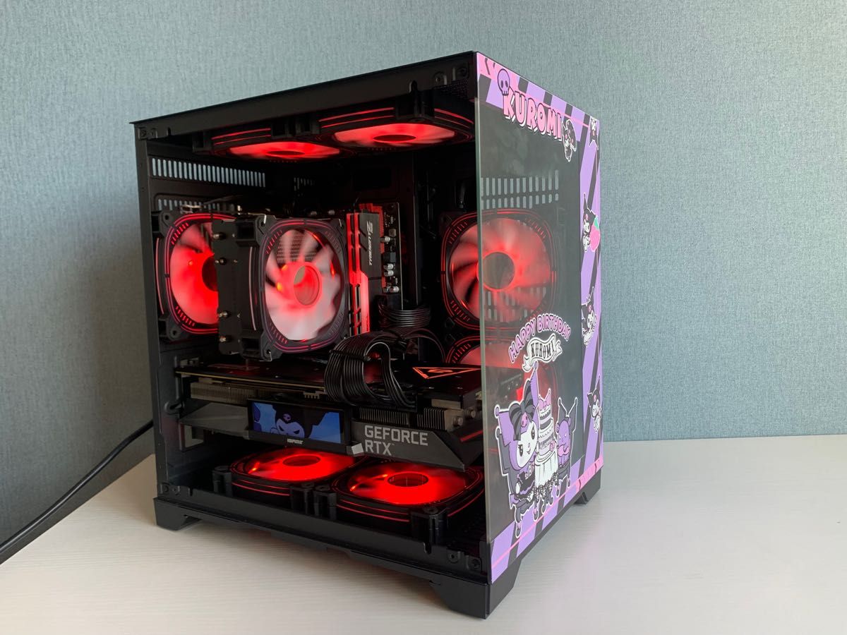 AMD5600 RTX 3070 16Gb SSD1Tb 純黒(Kuromi テーマ)ゲーミングPC