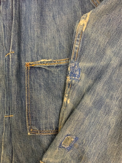 激レア ビッグサイズ 40s モンゴメリーワード101 針刺しバックル デニムジャケット ビンテージ 1940S MONTGOMERY WARD DENIM JKT 2nd TYPE_画像5