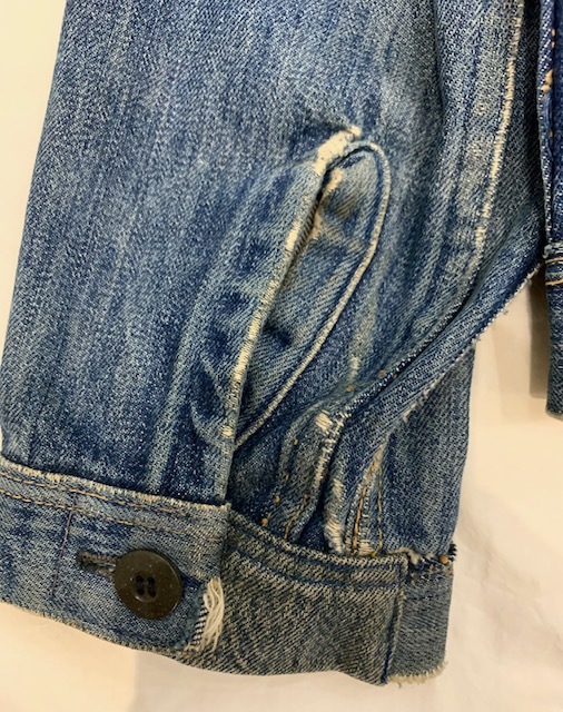 激レア ビッグサイズ 40s モンゴメリーワード101 針刺しバックル デニムジャケット ビンテージ 1940S MONTGOMERY WARD DENIM JKT 2nd TYPE_画像9