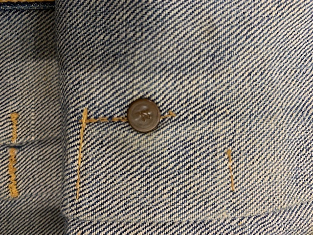 激レア ビッグサイズ 40s モンゴメリーワード101 針刺しバックル デニムジャケット ビンテージ 1940S MONTGOMERY WARD DENIM JKT 2nd TYPEの画像6