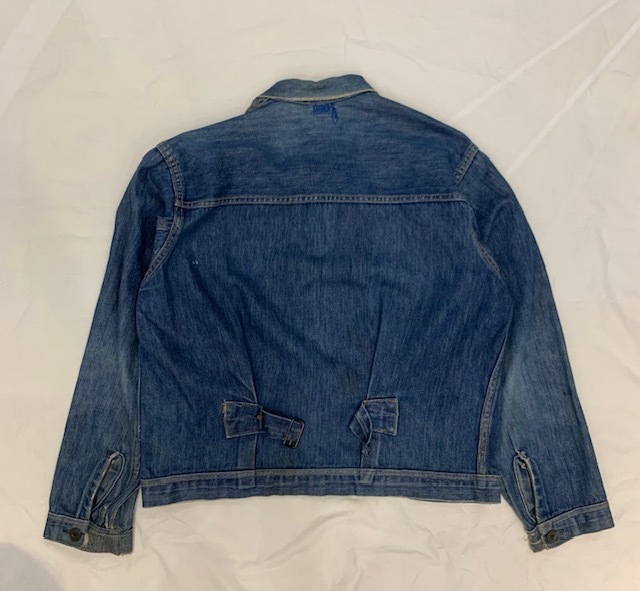 激レア ビッグサイズ 40s モンゴメリーワード101 針刺しバックル デニムジャケット ビンテージ 1940S MONTGOMERY WARD DENIM JKT 2nd TYPEの画像2