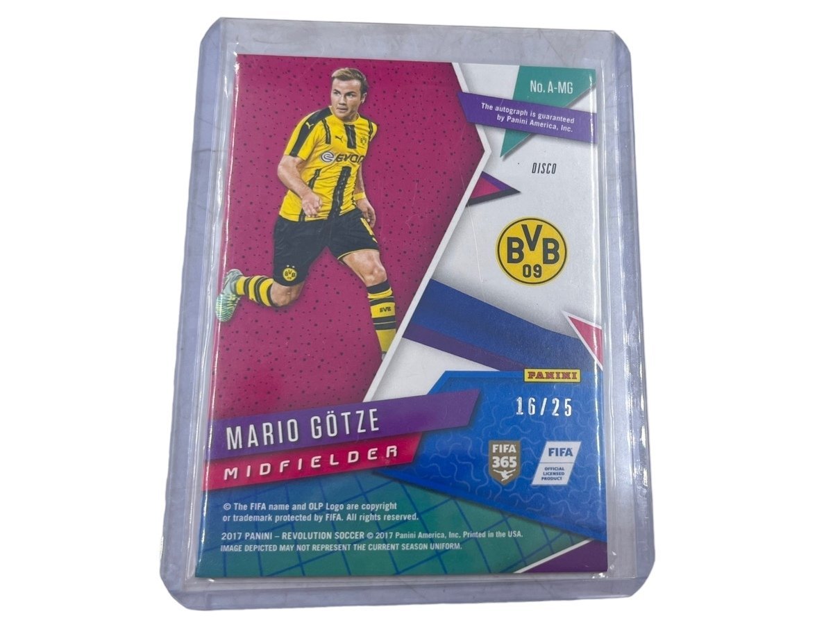 美品 mario gotze マリオ ゲッツェ 2017 Panini Revolution BORUSSIA DORTMUND ボルシア ドルトムント REVOLUTION 16/25 NO.A-M カード_画像5