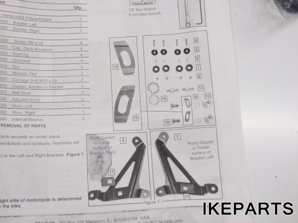 未使用 BMW R1100GS Ztechnick スクリーン Z2437 A335F0946