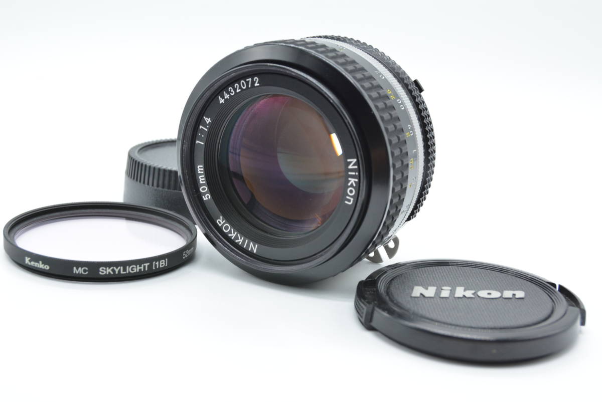 国内在庫】 f1.4 50mm Nikkor 【綺麗な光学】Nikon Ai #88180【完動品