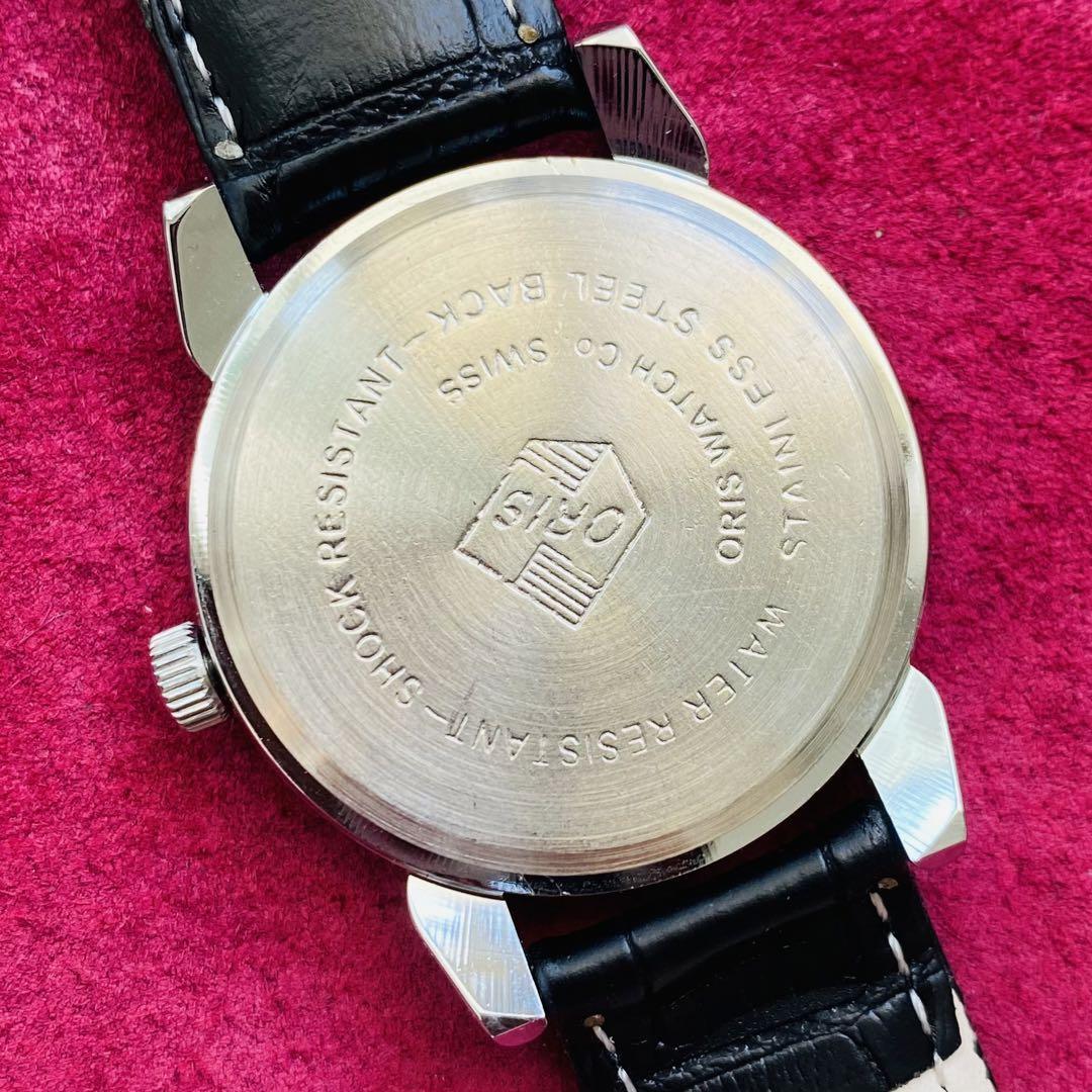ORIS/ Oris *[ подготовлен ] очень красивый товар * работа товар / Vintage / Швейцария / 17J/ мужские наручные часы / античный / автоматический механический завод / аналог / кожа ремень 864