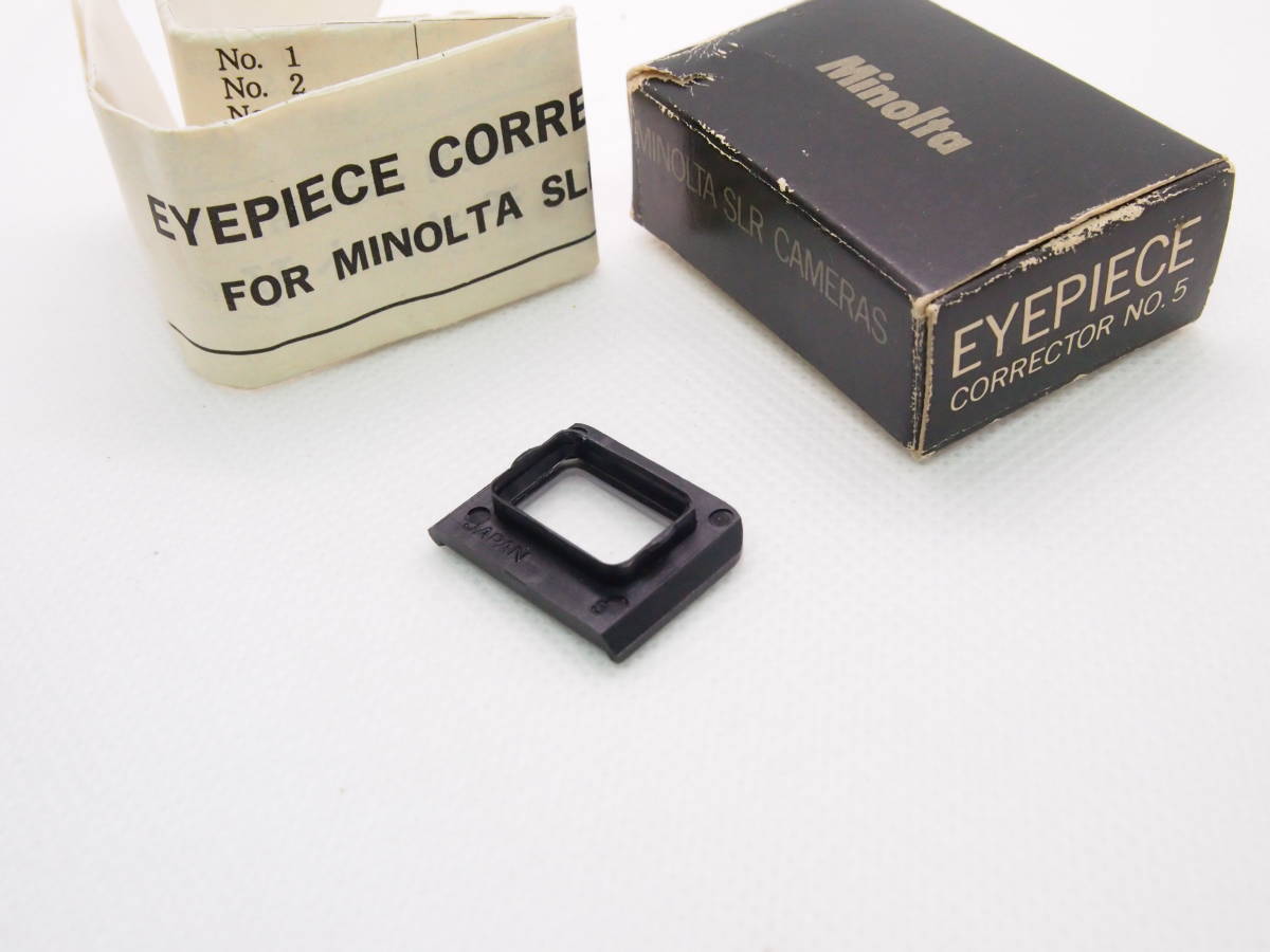 Minolta ミノルタ SR SLR EYEPIECE CORRECTOR №5 視度調整アタッチメント レンズ +3 未使用品 アイピースアダプター ZK-537_画像3