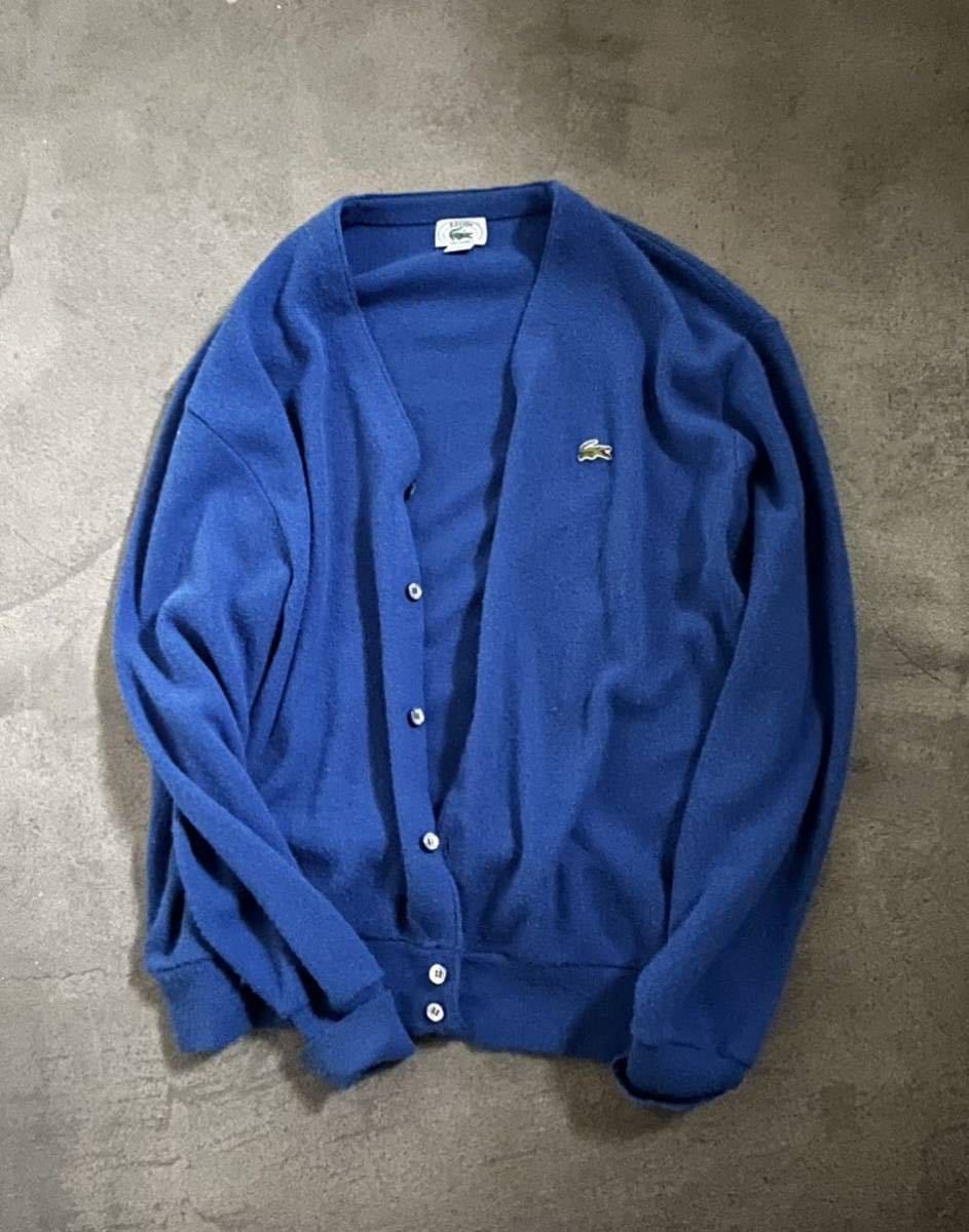 IZOD LACOSTE ビンテージラコステ アクリルカーディガン 70年代80年代