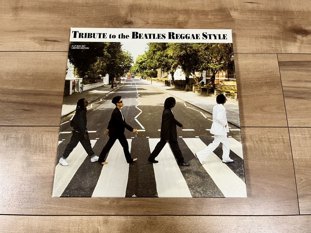 希少 BEATLES ビートルズ TRIBUTE to the BEATLES REGGAE STYLE 3LP レコード 絶版 中古品_画像1