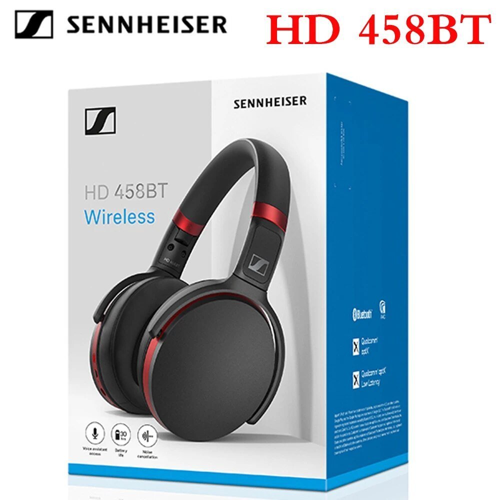 ゼンハイザー Sennheiser ワイヤレスヘッドホン HD 458BT ノイズキャンセリング AAC aptX-LL Bluetooth 5.0 マルチポイン_画像1
