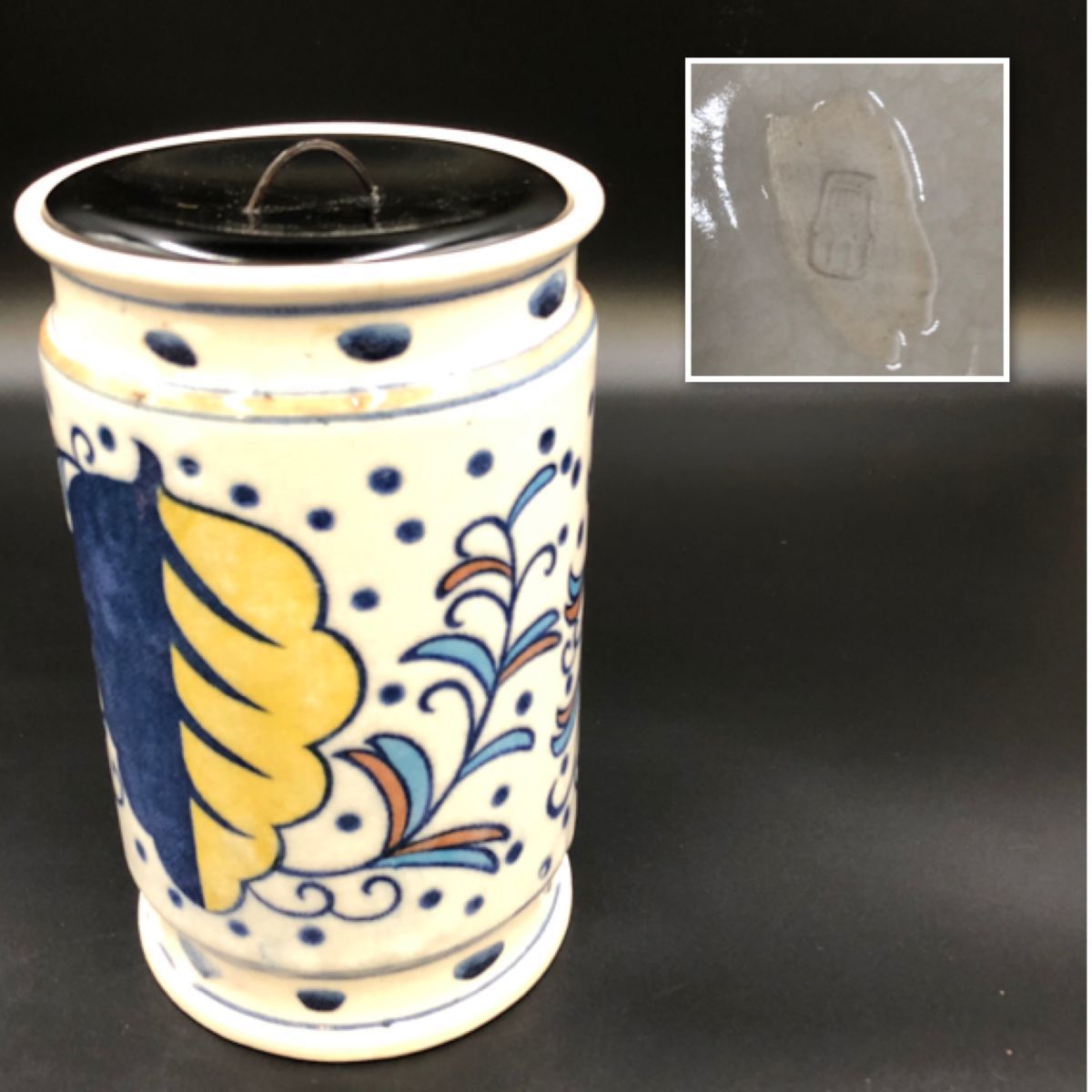Yahoo!オークション - 旧家蔵出 オランダ水指 横田鳳山造 茶道具 Yahoo!オークション - 旧家蔵出 オランダ水指 横田鳳山造 茶道具
