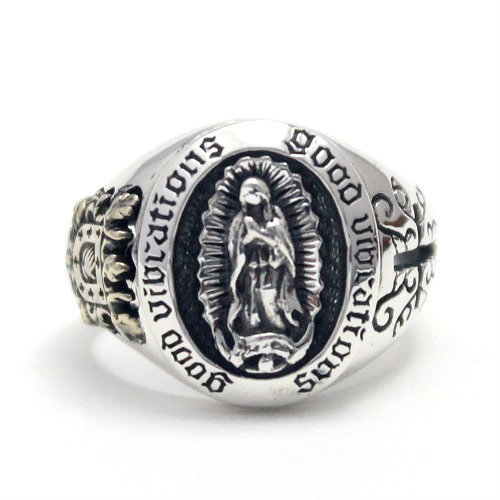 メキシコ マリア リング 指輪 goodvibrations グッドバイブレーション グアダルーペの聖母 メンズ レディース シルバー９２５_画像2