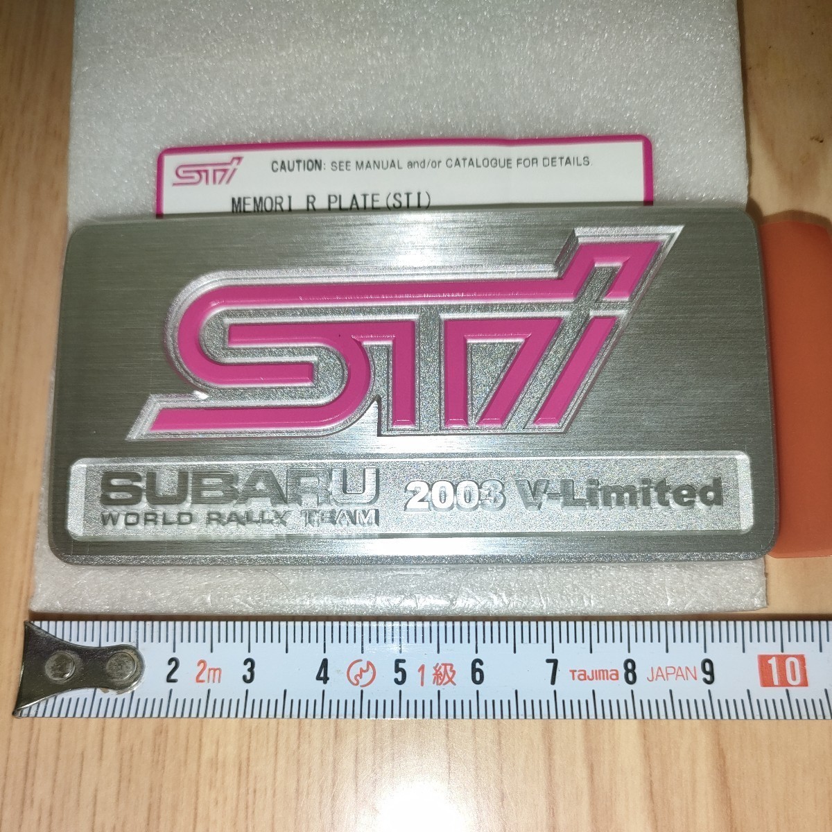  Subaru Impreza WRX STI GDB алюминиевый 2003 V-Limited багажник эмблема оригинальный товар отправка Smart письмо бесплатная доставка 