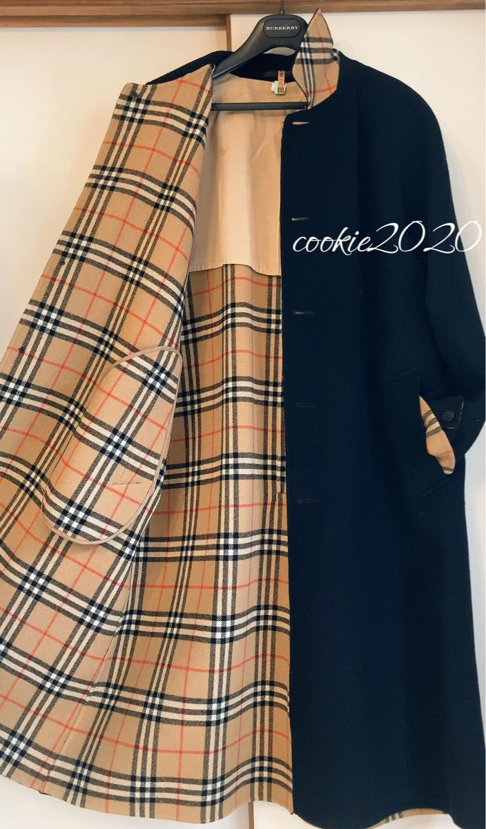 高級【美品 カシミヤウールコート】BURBERRY バーバリー 人気デザイン