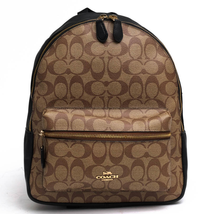 COACH コーチ リュック F32200 SIGNATURE BACKPA ミディアム チャーリー グネチャー ミディアム バックパック シグネチャー柄 ユニセック