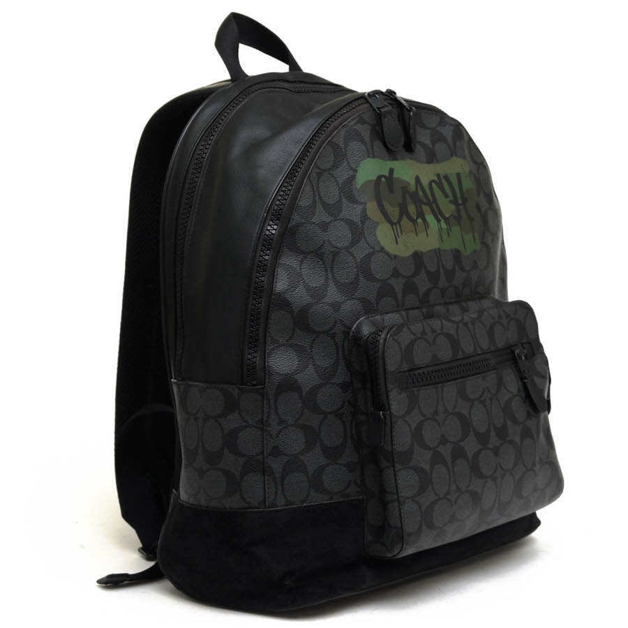 COACH コーチ リュック F31295 West Backpack In Signature Canvas With Graffiti ウエスト バックパック シグニチャーキャンバス グラフ_画像3