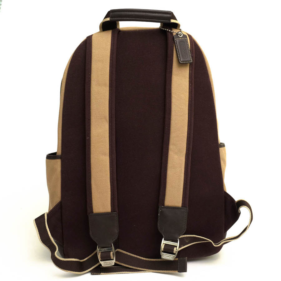 COACH コーチ リュック F70579 Heritage Web Canvas Backpack ヘリテージ ウェブ キャンバス バックパック ウォッシュ加工_画像3