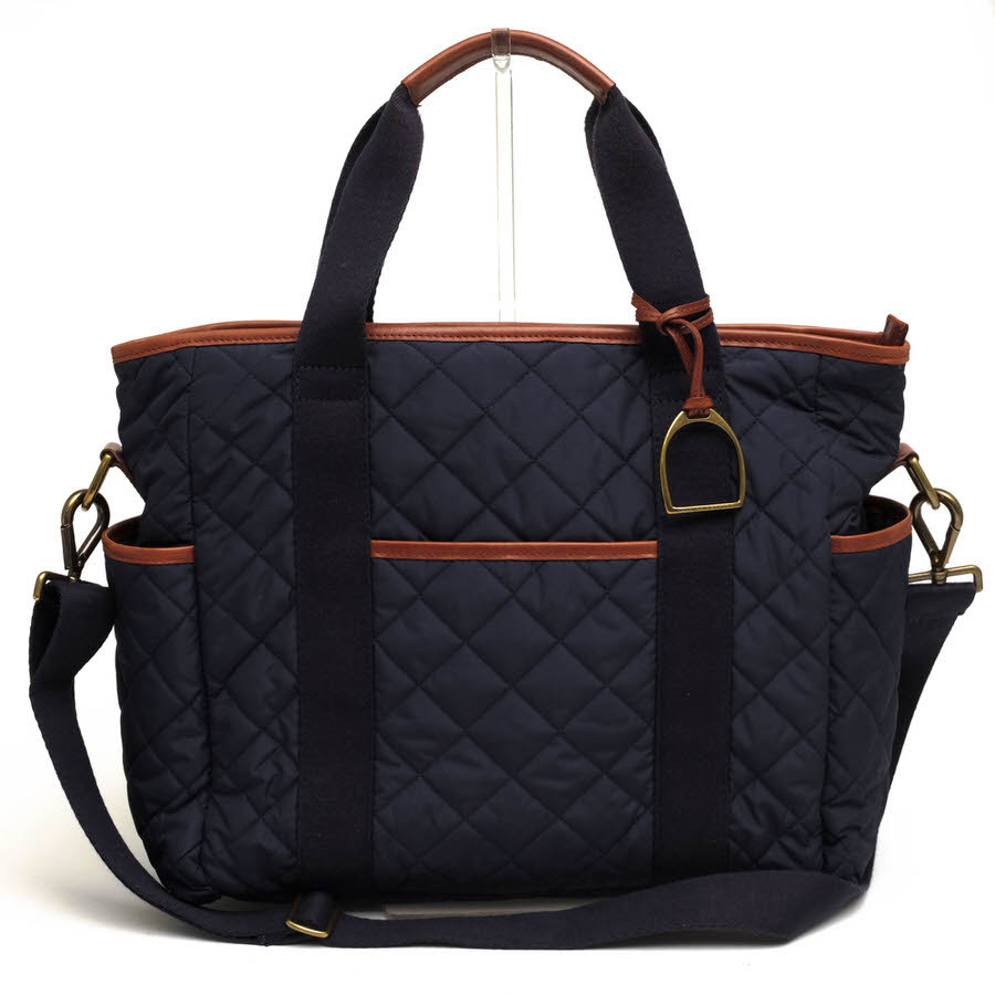 POLO RALPH LAUREN ポロ ラルフローレン トートバッグ Blue Quilted Baby Changing Bag & Mat 45cm オムツ替えシート付き マザーズバッグ_画像1