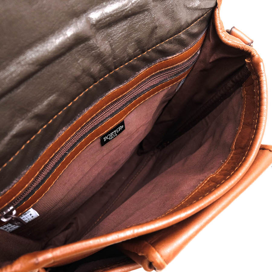 PORTER ポーター 吉田カバン ショルダーバッグ 206-02584 BARON SHOULDER BAG バロン 牛ステア クローム鞣し グローブ調 フラップ式 メッ_画像7