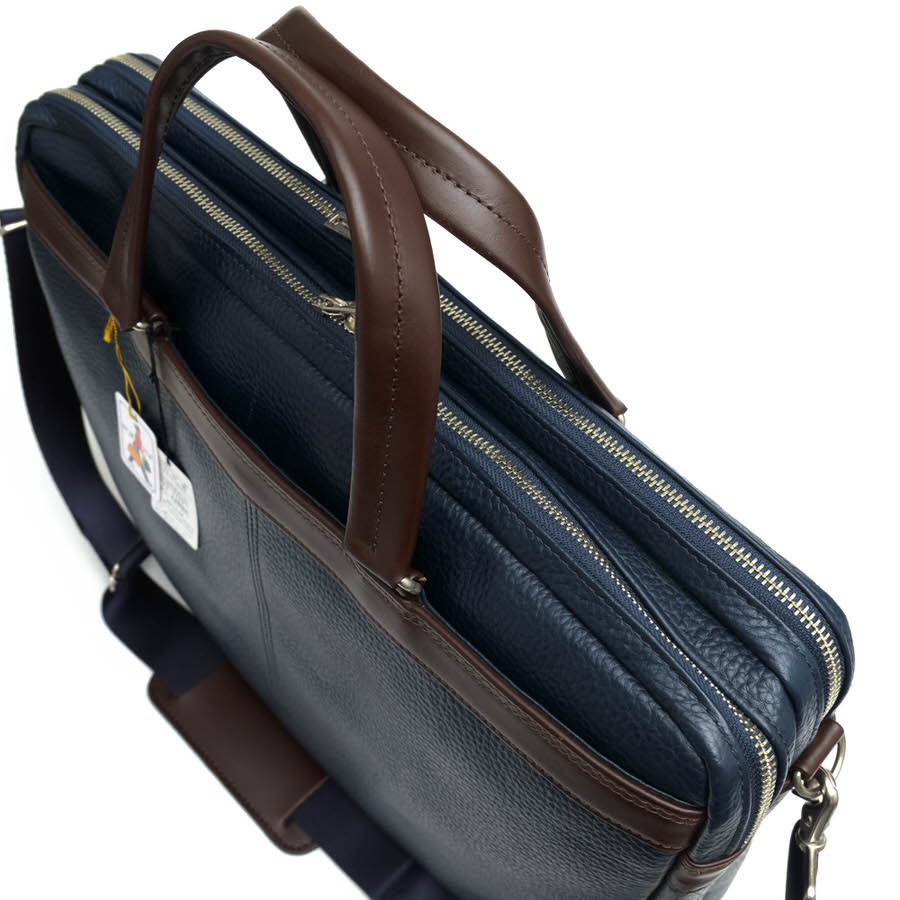 PORTER ポーター 吉田カバン ビジネスバッグ 192-04219 BLEND BRIEF CASE ブレンド 牛ステア コンビネーション鞣し 牛革 シボ革 シュリン_画像5