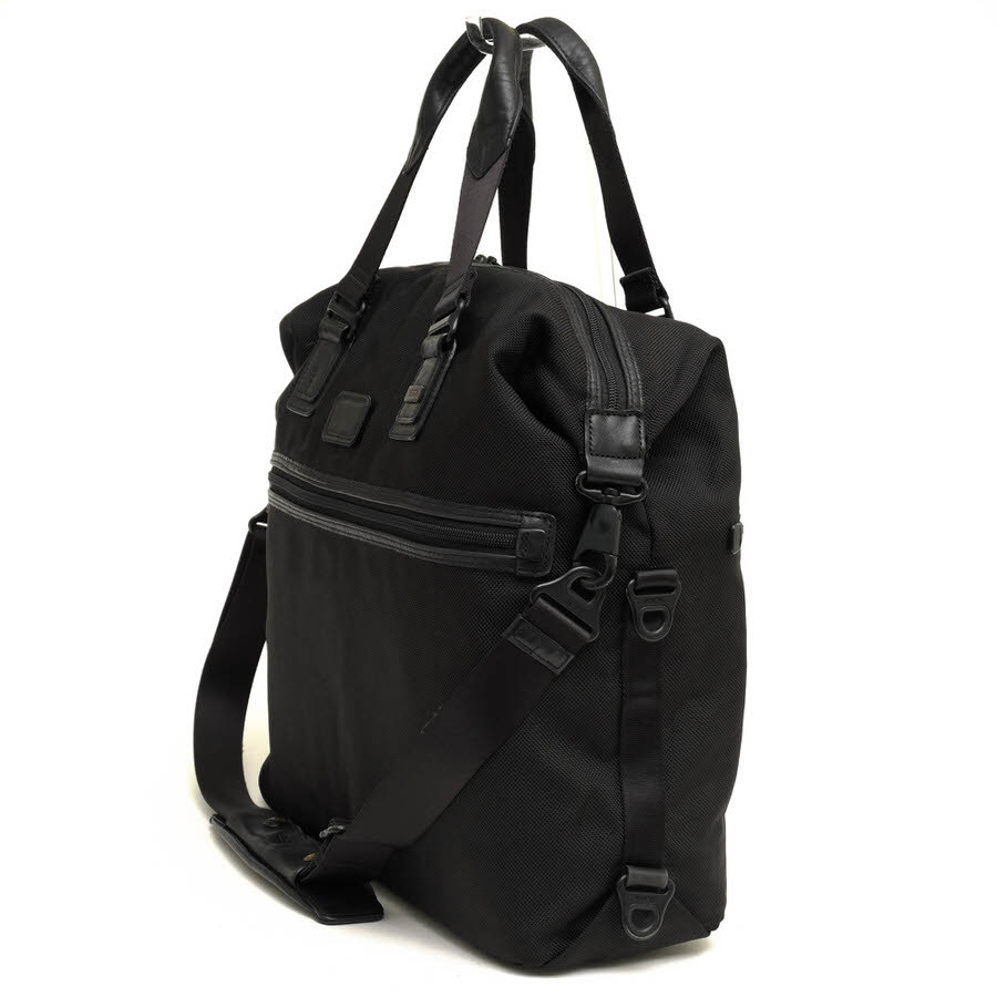 TUMI トゥミ ボストンバッグ 22349DH ALPHA BRAVO Fallon Soft Tote FXTバリスティックナイロン ナパレザー 2WAY ショルダーバッグ_画像4