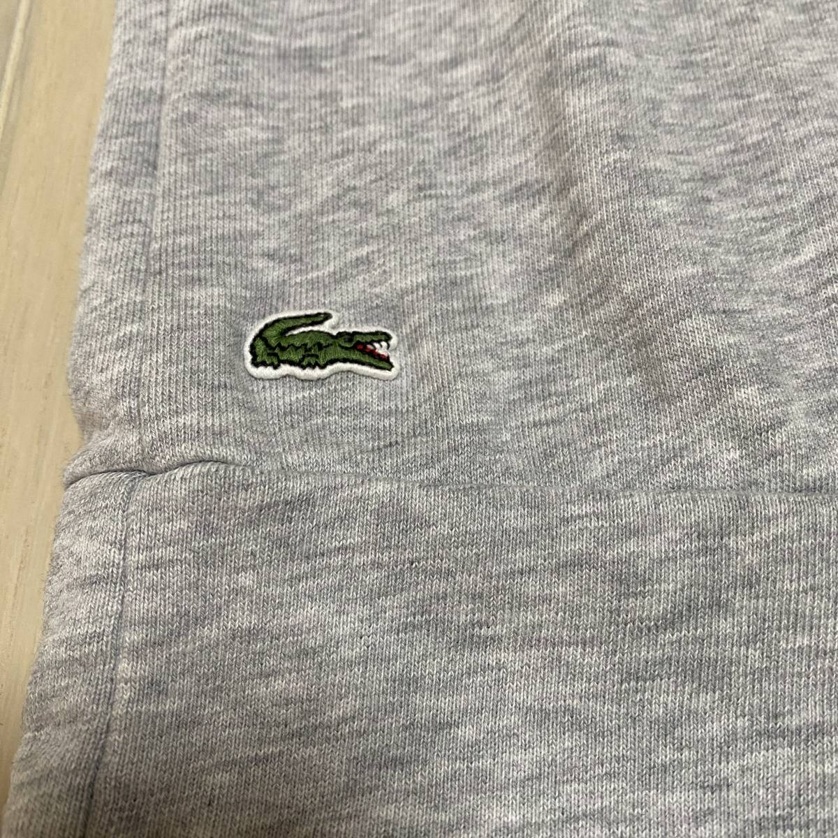 美品 ラコステ ロング丈スウェット トレーナー ワンピース ラグラン　　LACOSTE トリム リンガー ザゼット レディース 雅瀬63_画像4