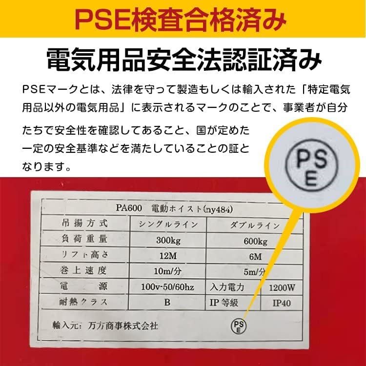 Kaitou 電動ホイスト クレーン ウインチ 吊り下げ 吊り上げ 電動 家庭用 チェーン リモコン 100V 積み上げ 安全機能 _画像7