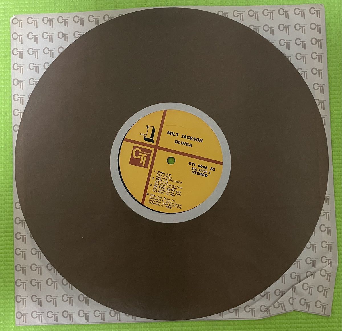 Jazz soul sampling raregroove record ジャズ ソウル サンプリング レアグルーブ レコード Milt Jackson Olinga(LP) 1974の画像4