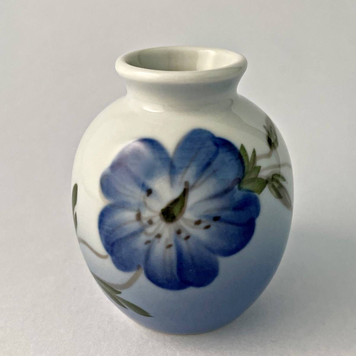 【A5】即決 ロイヤルコペンハーゲン フウロソウ 花図 ミニ 花瓶 1969-1974年 デンマーク製 NA