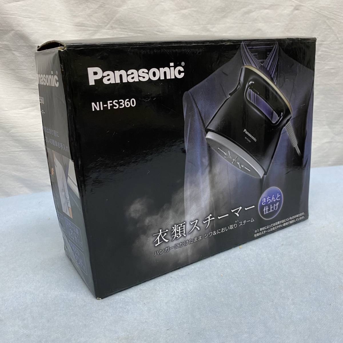 ★ Panasonic パナソニック 衣類スチーマー NI-FS360 アイロン 黒【中古品】★の画像1