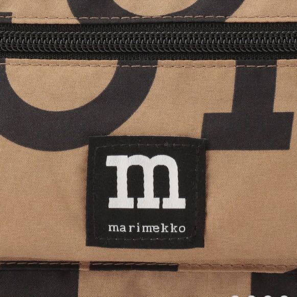 国内正規品 新品 marimekko マリメッコ Logo Smart TRAVELBAG マリロゴ スマート トラベルバッグ ショルダーバッグ ブラウン 日本限定