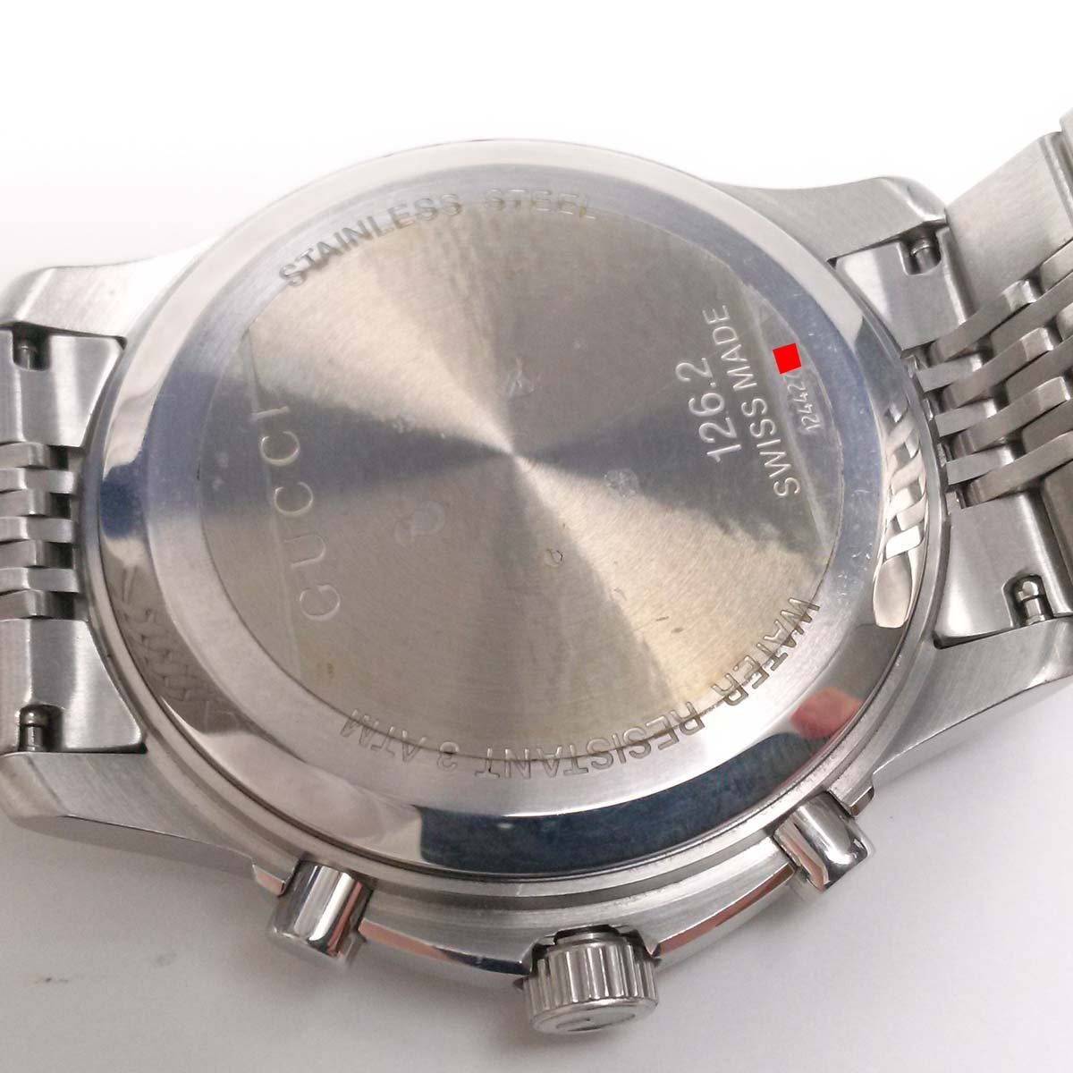 Sản phẩm 1円【超美品】グッチ 時計 126.2 メンズ SS QZ Gタイムレス