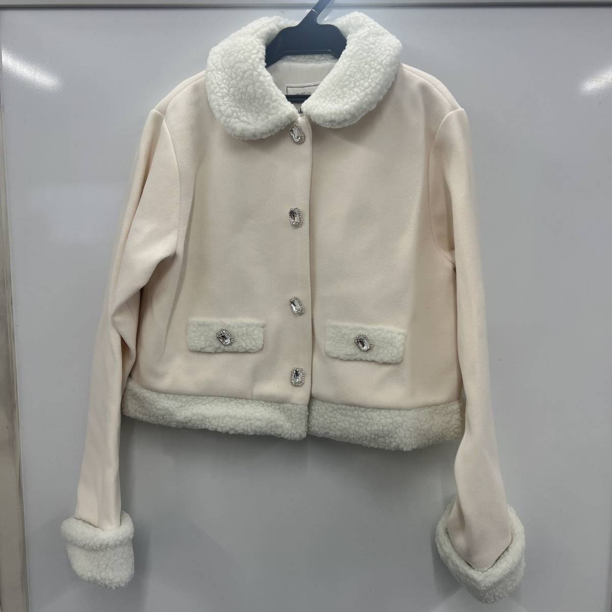 新品!!!Ank Rouge ボア切替ショートコート(Mサイズ)|売買された