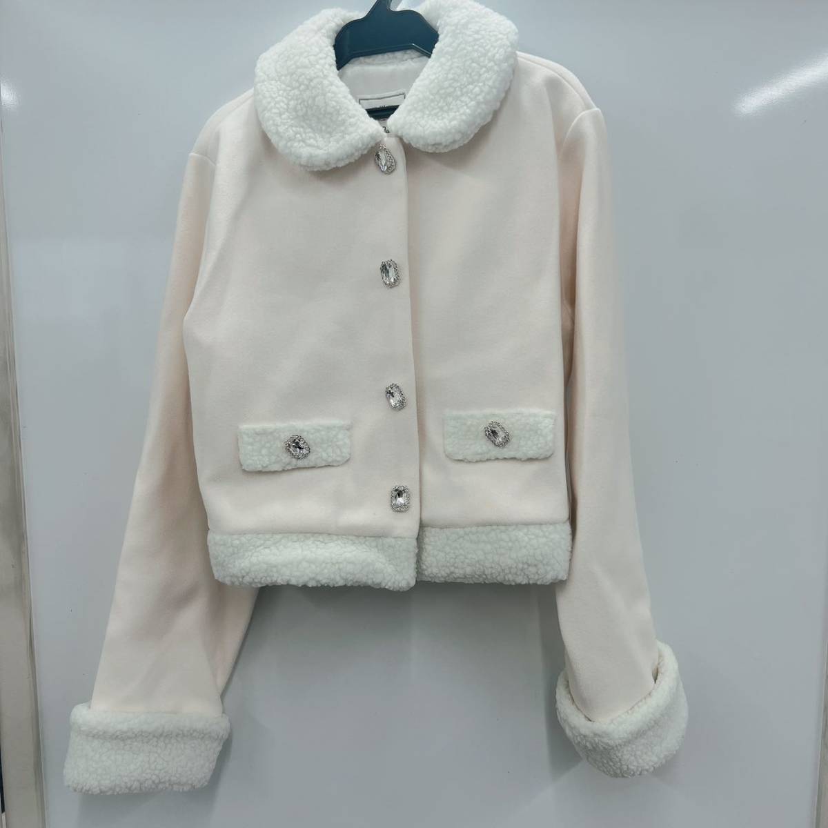 新品!!!Ank Rouge ボア切替ショートコート(Mサイズ)|売買された