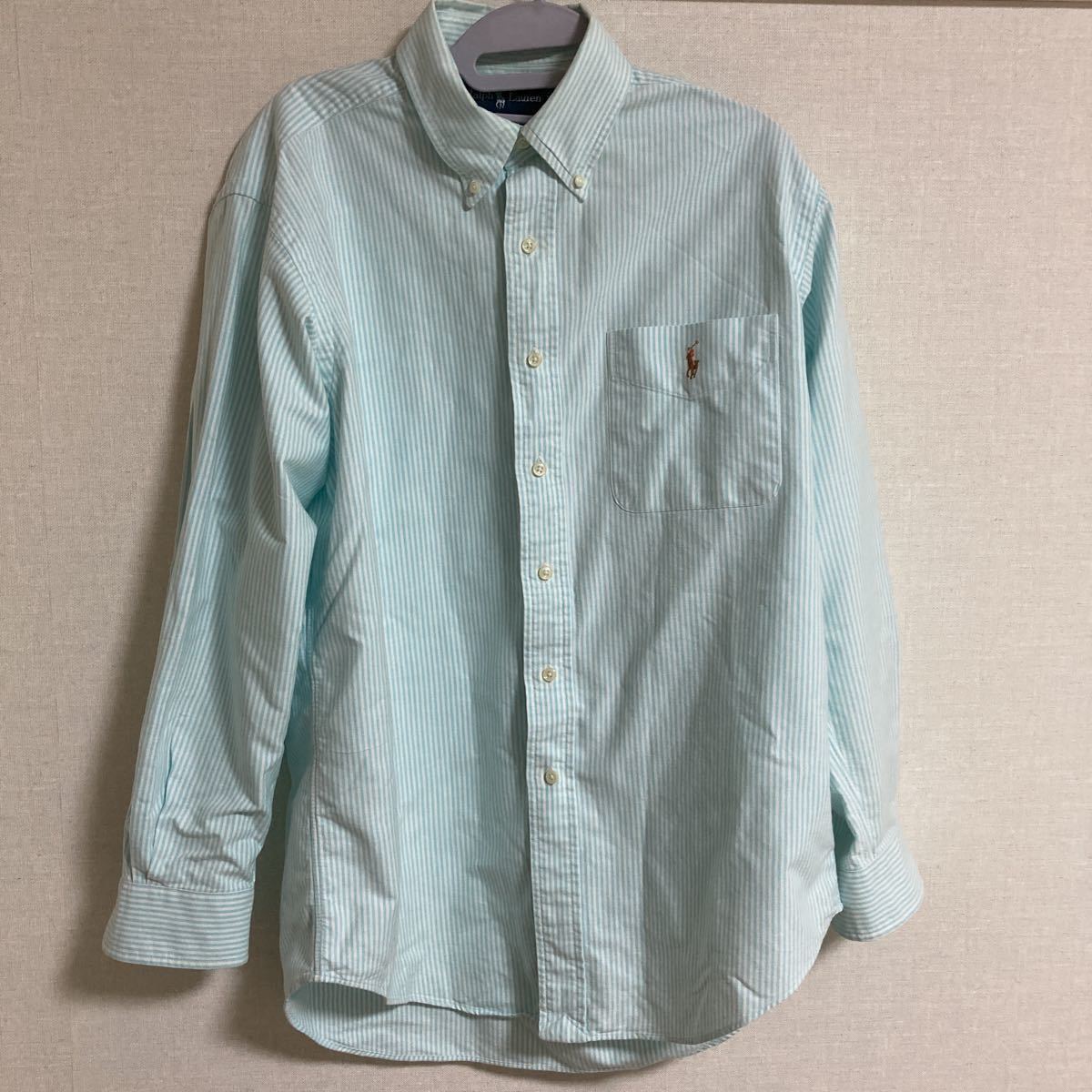 RALPH LAUREN CLASSIC FIT長袖シャツ　サイズ　MEN LカラーBLUE_画像1