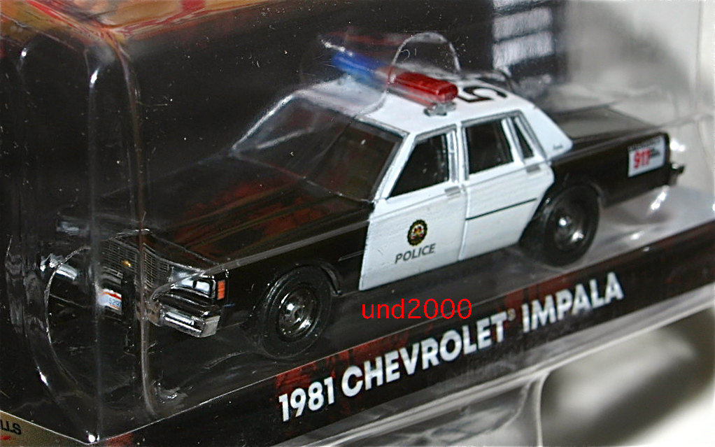 Greenlight ビバリーヒルズコップ 1/64 1981 Chevrolet Impala Police シボレー インパラ ポリスカー Beverly Hills Cop グリーンライト_画像4