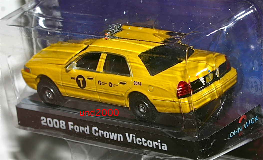 Greenlight ジョンウィック 1/64 2008 フォード クラウン ビクトリア タクシーFord Crown Victoriaキアヌリーブス John Wickグリーンライト_画像4