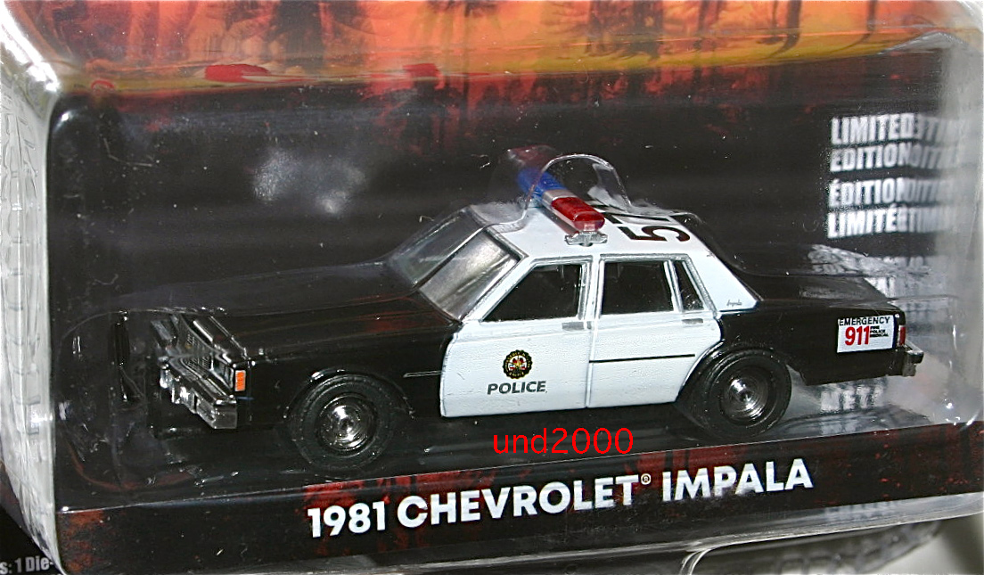 Greenlight ビバリーヒルズコップ 1/64 1981 Chevrolet Impala Police シボレー インパラ ポリスカー Beverly Hills Cop グリーンライト_画像2