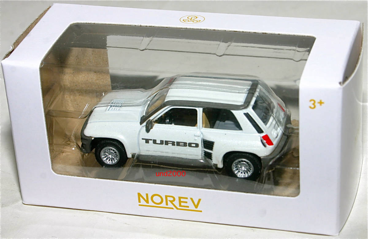 ノレブ 3インチ 1981 ルノー R5 サンク ターボ Renault R5 Turbo ホワイト Norev 1/64 トミカ サイズ_画像2