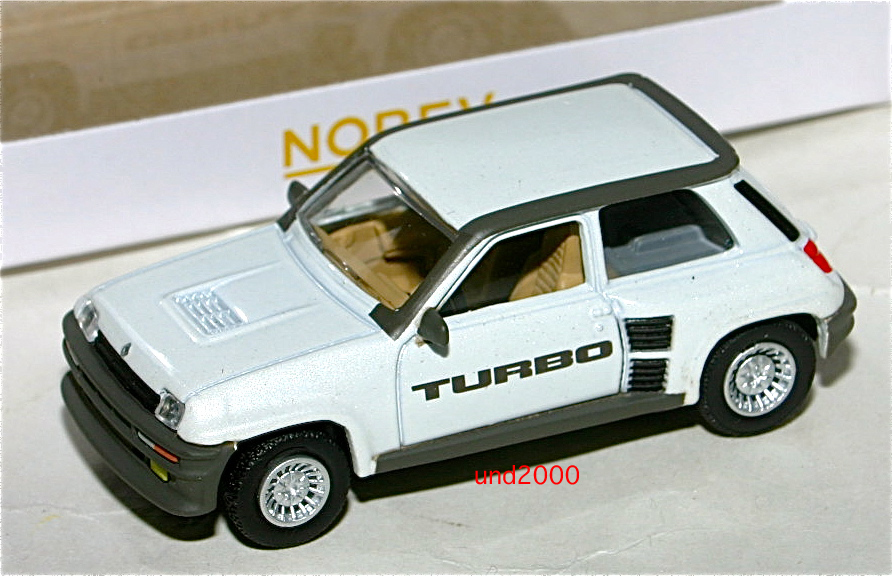 ノレブ 3インチ 1981 ルノー R5 サンク ターボ Renault R5 Turbo ホワイト Norev 1/64 トミカ サイズ_画像1