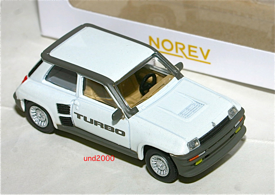 ノレブ 3インチ 1981 ルノー R5 サンク ターボ Renault R5 Turbo ホワイト Norev 1/64 トミカ サイズ_画像3
