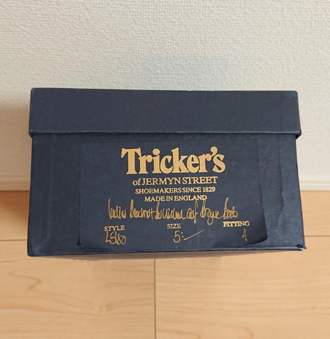 新品同様 Tricker's 美品 24 カントリーブーツ ブローグ モルトン