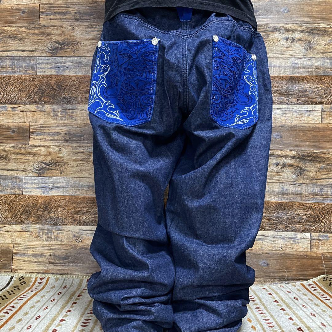 COOGI クージー バギーデニム ジーンズ ジーパン 刺繍 ストリート w40