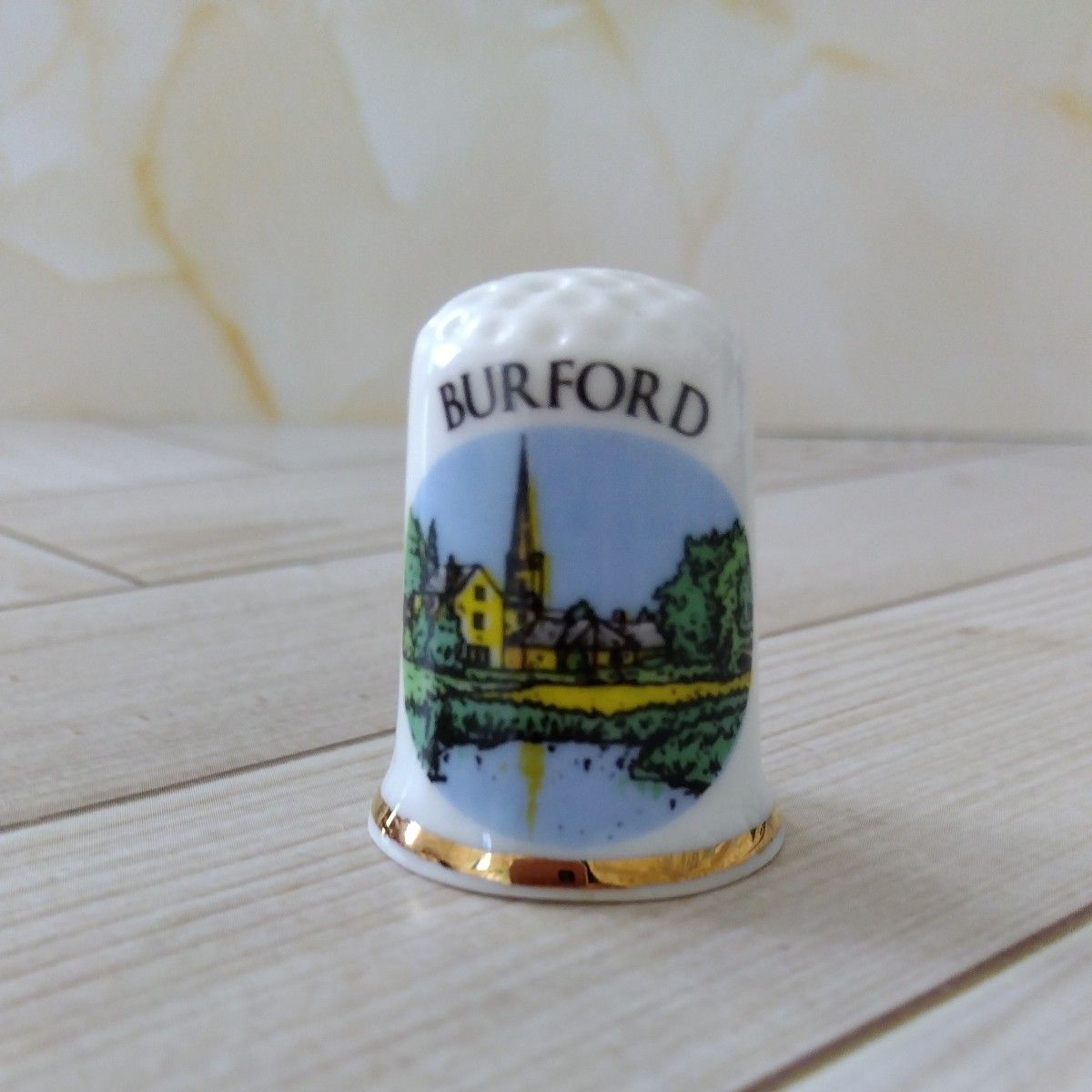 バーフォード　イングランド　イギリス　シンブル　指貫　指ぬき　陶器製