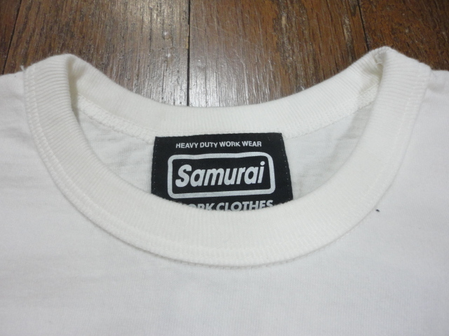 サムライジーンズ】WHT/L SWCT-101 ポケット付きTシャツ サムライ 