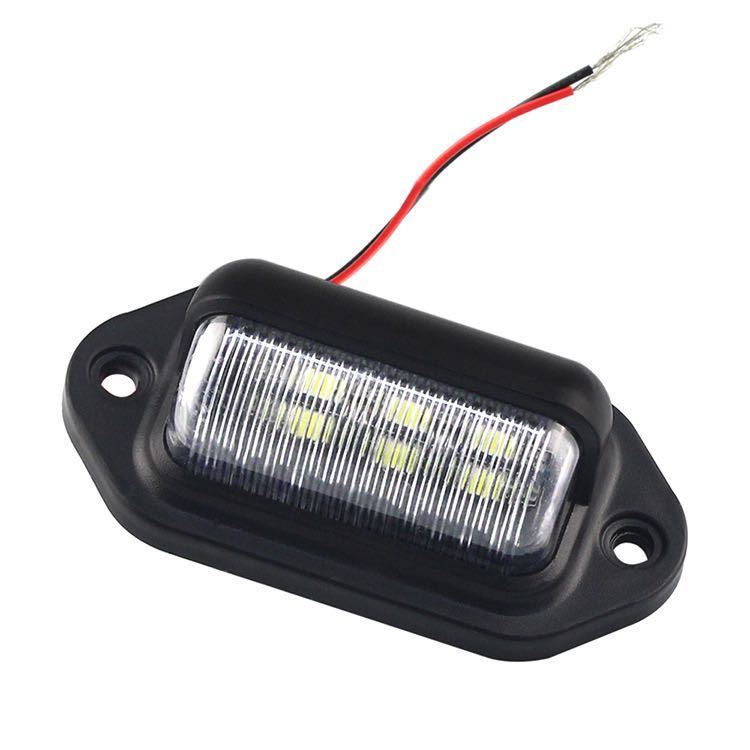 675【2個セット！】LED ライセンスランプ ワークランプ ナンバー灯 汎用 12V/24V 6500k バックランプ トラック 作業灯　路肩灯_画像5