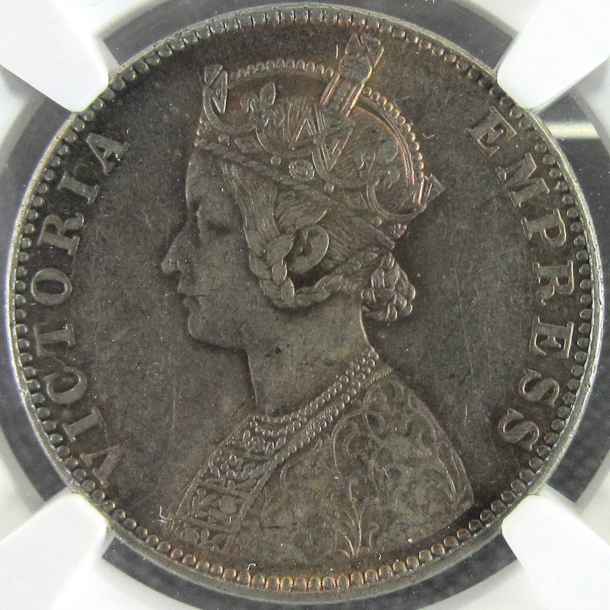 1901年 英領インド ヴィクトリア女王 ルピー銀貨 NGC MS62 - 旧貨幣