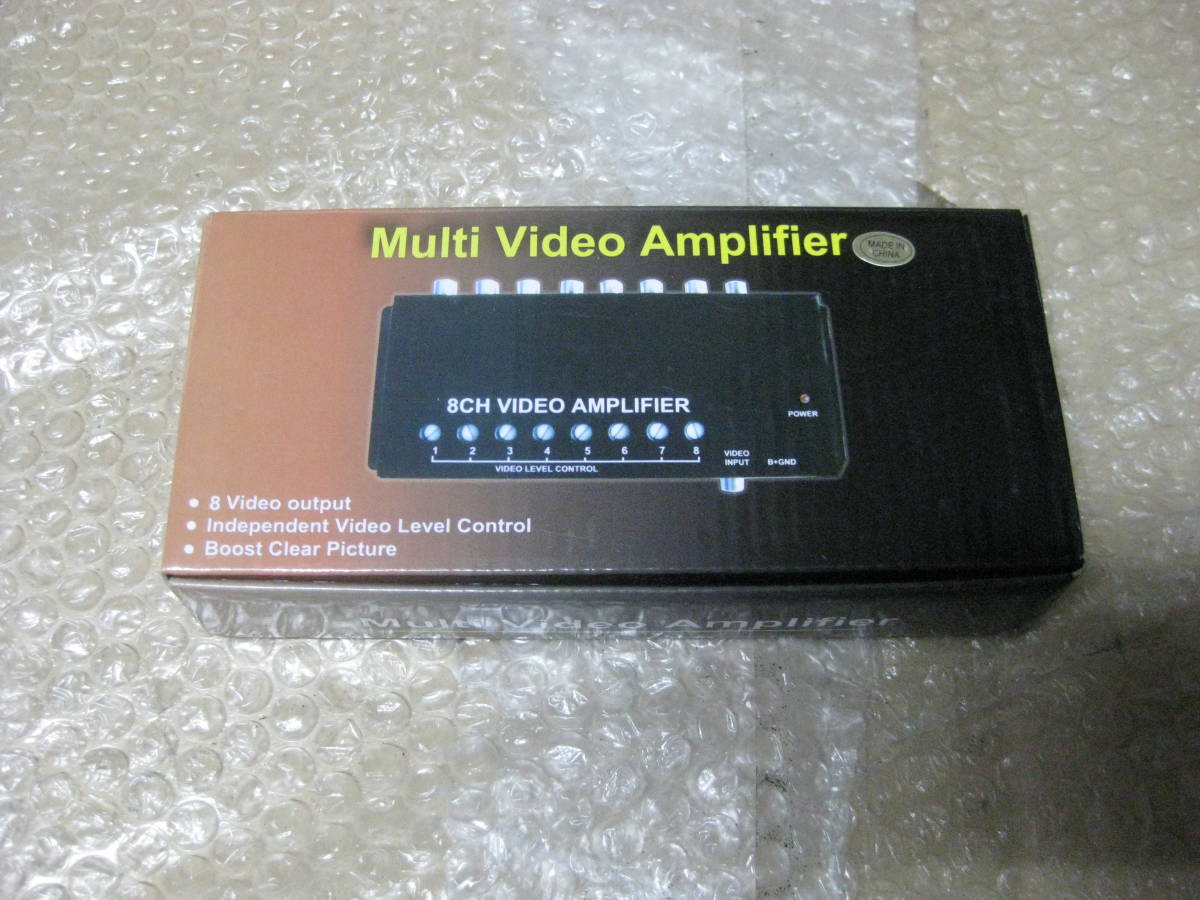 ビデオブースター　８ポート　映像分配器　未使用品　ヘッドレストモニター　バイザーモニター　必需品　フリップダウンモニター_画像2