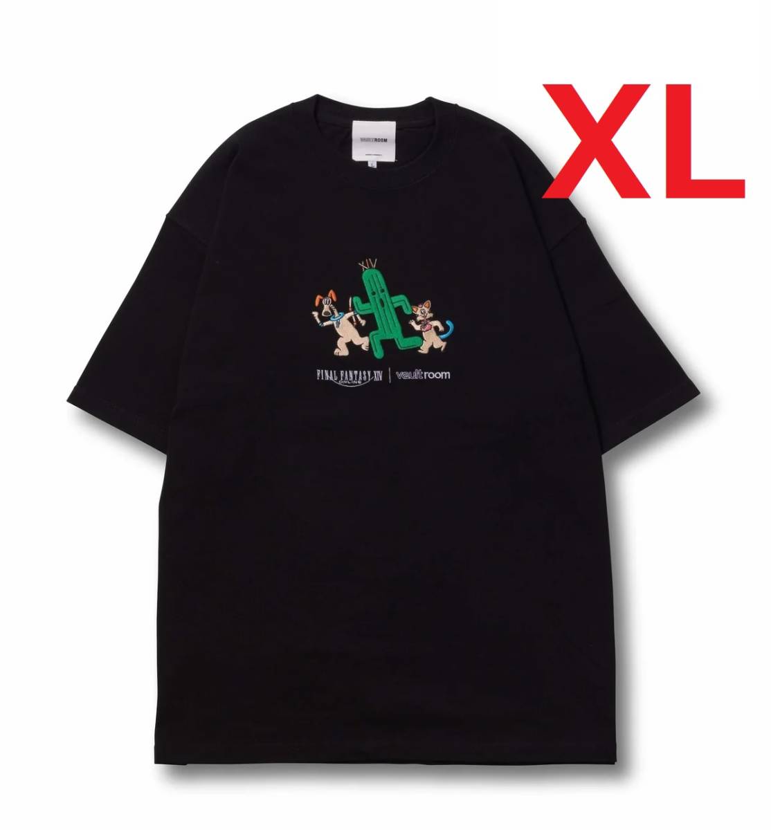 即決送料込【新品未開封】XLサイズ VR × FFXIV SABOTENDER TEE BLK black vaultroom ファイナルファンタジー サボテンダー Tシャツ 黒