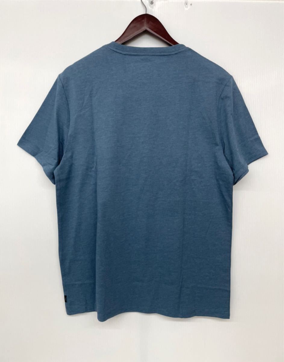新品■BUFFALO バッファロー メンズ 半袖シャツ Tシャツ L ブルー ロゴ _画像3